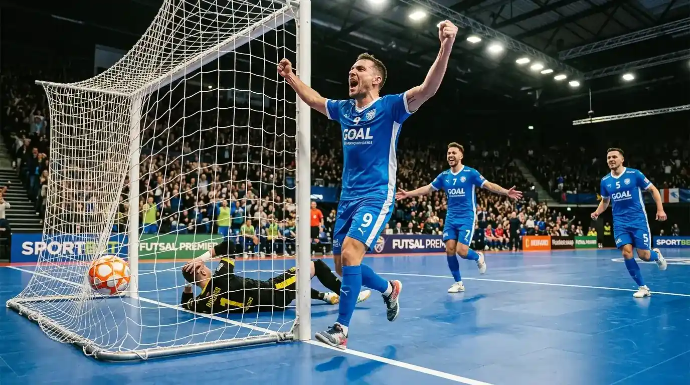 Total de golos em apostas de futsal